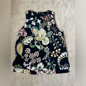 J Crew summer floral tank size 4